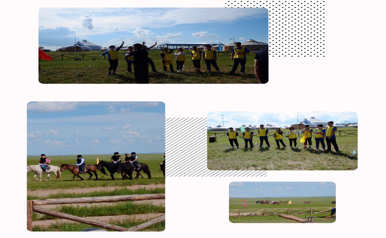 蓝蓝的天空白云飘，白云下面马儿跑~